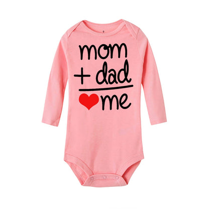 "Mom + Dad = Me" Long Sleeve Bodysuit