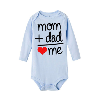 "Mom + Dad = Me" Long Sleeve Bodysuit