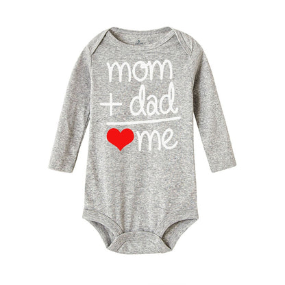 "Mom + Dad = Me" Long Sleeve Bodysuit