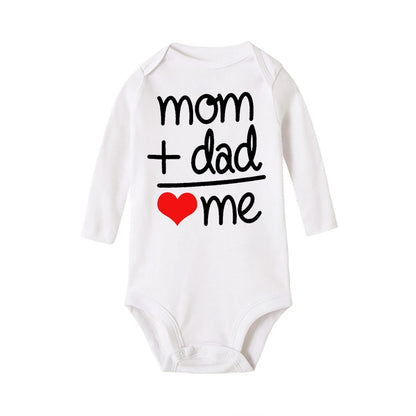 "Mom + Dad = Me" Long Sleeve Bodysuit