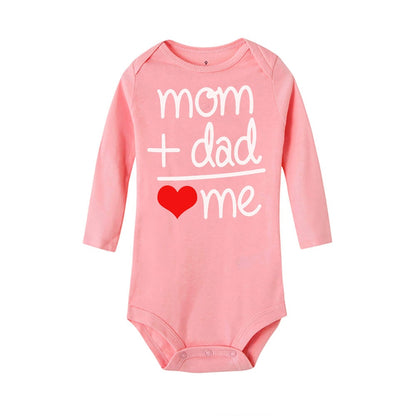 "Mom + Dad = Me" Long Sleeve Bodysuit